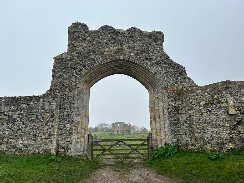 Greyfriars Monastery through the gateway