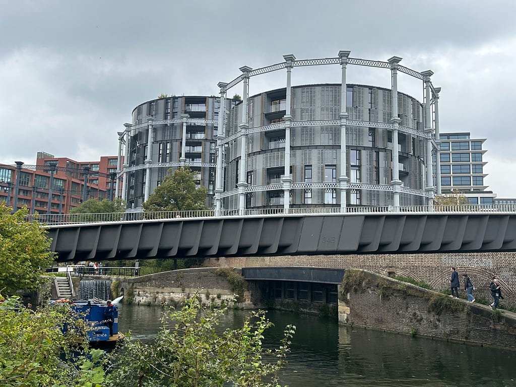 OLD Somers Town bridge across Regents Canal, London.